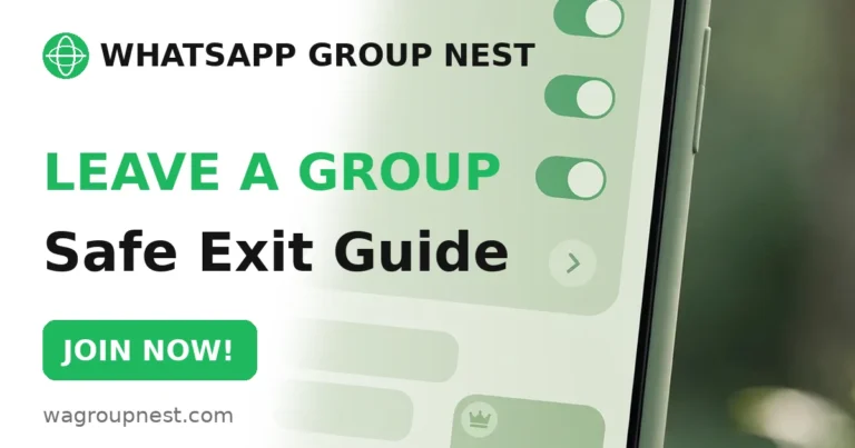 How to Leave a WhatsApp Group Safely (Step-by-Step Guide)